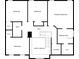 Second floor plan showcasing spacious bedrooms, a walk-in closet, and primary bathroom at 1662 Cascade Dr, Greenwood, IN 46143