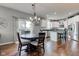 Bright eat-in kitchen with stainless steel appliances, and a slider to the exterior at 1662 Cascade Dr, Greenwood, IN 46143