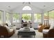 Bright living room with a vaulted ceiling, large windows, and stylish decor creating a cozy ambiance at 16637 Brownstone Ct, Westfield, IN 46074