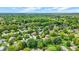 Overview of a suburban neighborhood with a mix of housing styles, abundant greenery, and well-maintained lawns, showcasing community at 195 Lake Dr, Greenwood, IN 46142