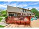 Spacious outdoor deck, perfect for entertaining, with outdoor seating at 195 Lake Dr, Greenwood, IN 46142
