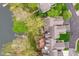 Aerial view of the multi-tiered deck and tiered garden at 3136 River Bay N Dr, Indianapolis, IN 46240