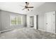 The main bedroom features vaulted ceilings, large windows, and access to the main bathroom at 4264 Amesbury Pl, Noblesville, IN 46062