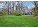 Expansive backyard featuring lush greenery, mature trees, and partial view of the house, offering ample space at 524 Deerberry Dr, Noblesville, IN 46062