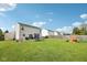 Large backyard with lawn, fencing, and plenty of space for outdoor fun at 5876 E 126Th St, Carmel, IN 46033