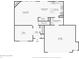 Detailed first floor plan showcasing the layout of living spaces, including the kitchen, living room, and garage at 5876 E 126Th St, Carmel, IN 46033