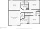 Second floor plan displaying bedrooms, bathrooms, and closet spaces for a comprehensive view of the living area at 5876 E 126Th St, Carmel, IN 46033