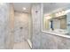 Bathroom featuring a tiled walk-in shower with a corner seat at 6164 Brighton Dr, Whitestown, IN 46075