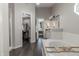 Bathroom with walk-in shower, tub with caddy, double vanity, and a walk-in closet at 6195 Woodmill Dr, Fishers, IN 46038