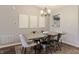 Contemporary dining room featuring modern furnishings, stylish decor and neutral paint at 6195 Woodmill Dr, Fishers, IN 46038