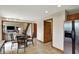 View of a Dining Area showing the connection to the Kitchen and Living spaces of the house at 621 Thorne Dr, Brownsburg, IN 46112