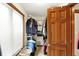 Well-organized walk-in closet with shelving and natural light from a window at 621 Thorne Dr, Brownsburg, IN 46112