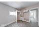 Compact kitchen area featuring updated floors and ample storage at 625 Arbor Ave, Indianapolis, IN 46221