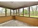 Enjoy the view of your spacious back yard from the home's screened in sun room at 6352 Watercrest Way, Indianapolis, IN 46278
