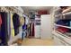Well-organized walk-in closet with custom shelving and ample storage space at 7824 Gray Eagle Dr, Zionsville, IN 46077