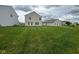 Well-maintained backyard with lush green grass and views of neighboring houses at 8409 Bolero Way, Camby, IN 46113