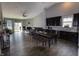 Spacious living area with open floor plan, fireplace, and dining area at 932 Sagittarius Ave, Franklin, IN 46131