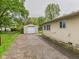 Long driveway leading to detached garage, next to the house at 979 Monroe St, Indianapolis, IN 46229