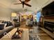 Inviting living space with a fireplace, comfortable furniture, and an open layout at 1018 Redwood Dr, Lebanon, IN 46052