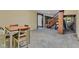Basement featuring concrete floors, a dining table, and stairs to the main floor at 1029 E Yoke St, Indianapolis, IN 46203