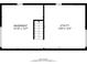 Detailed floor plan showcasing the layout of the basement and utility room with dimensions at 1467 W 33Rd St, Indianapolis, IN 46208