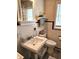 Well-lit bathroom featuring a pedestal sink and coordinated decor, blending functionality with classic style at 1506 Field Dr, Noblesville, IN 46060