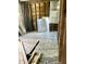 Bedroom exposed during a renovation to replace the flooring at 1525 Home Ave, Anderson, IN 46016