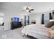 Serene main bedroom offers plenty of space, soft carpeting, and a tranquil atmosphere for restful nights at 15332 Atkinson Dr, Noblesville, IN 46060