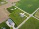 Aerial view of the property and surrounding area at 1970 E 1100 N, Alexandria, IN 46001