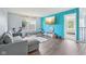 Bright loft featuring exercise equipment, television and sofa at 2116 Crimson Ln, Lebanon, IN 46052