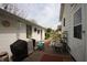 View of the house from the backyard featuring a patio and a pathway to the yard at 2657 Mars Hill St, Indianapolis, IN 46241