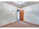 Bedroom featuring carpeted flooring, a closet, and fresh paint at 2842 Sangster Ave, Indianapolis, IN 46218