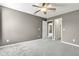 Bedroom featuring carpet floors, neutral walls, and a ceiling fan at 3652 Newberry Rd, Plainfield, IN 46168