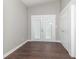 Inviting entryway with double doors and a closet, offering a welcoming and organized space at 400 N Sycamore St, Martinsville, IN 46151