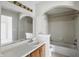 A full bathroom featuring a shower-tub combo and vanity sink at 4107 Zinfandel Way, Indianapolis, IN 46254