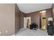 Bedroom with two closets, a desk and neutral tones at 430 N Park Ave # 103, Indianapolis, IN 46202