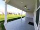 Back porch features ceiling fans, recessed lighting, and a view of the community at 4734 Cleome Dr, Plainfield, IN 46168