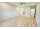 Spacious bedroom with a ceiling fan and en-suite bathroom at 4734 Cleome Dr, Plainfield, IN 46168