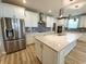 Gourmet kitchen with stainless steel appliances, granite countertops, and mosaic backsplash at 4734 Cleome Dr, Plainfield, IN 46168