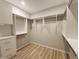 Spacious walk-in closet with ample shelving and hanging space at 4734 Cleome Dr, Plainfield, IN 46168