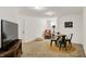 Spacious finished basement with a cozy seating area, perfect for relaxation and entertainment at 48 E Wisteria Way, Westfield, IN 46074