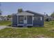 Charming single-story home with blue siding, a white front door, and well-maintained landscaping at 5515 W Morris St, Indianapolis, IN 46241
