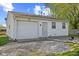 Detached garage with a door at 57 Hadley St, Mooresville, IN 46158