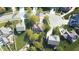 Aerial view of property showcasing its location, landscaping, and surrounding neighborhood at 6360 E Chapel Hill Ct, Camby, IN 46113