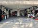 Spacious and functional two-car garage with ample storage and organization at 6360 E Chapel Hill Ct, Camby, IN 46113