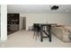 Basement featuring a bar area, table seating, and a comfortable seating area at 728 Christin Ct, Plainfield, IN 46168