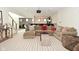 Basement featuring a bar area, seating, and staircase for a welcoming space at 728 Christin Ct, Plainfield, IN 46168