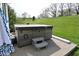 Backyard patio with hot tub at 728 Christin Ct, Plainfield, IN 46168