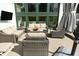Inviting outdoor patio featuring comfortable seating, perfect for entertaining guests or relaxing at 728 Christin Ct, Plainfield, IN 46168