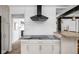 Modern kitchen featuring a stone countertop and ample cabinet and countertop space at 846 W 56Th St, Indianapolis, IN 46228